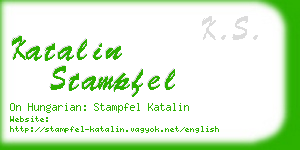katalin stampfel business card